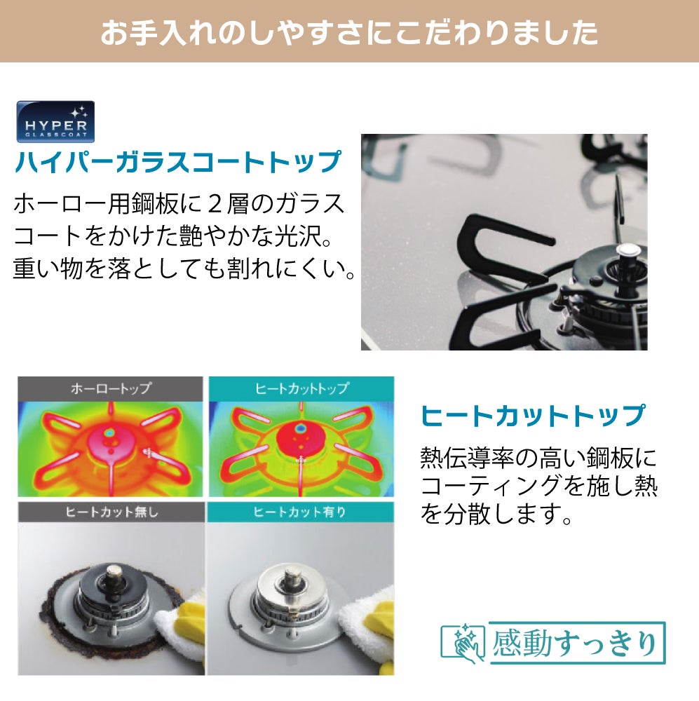 パロマ】ビルトインコンロ PD-509WS-60CV【60㎝幅】 リプラ | 広島ガス