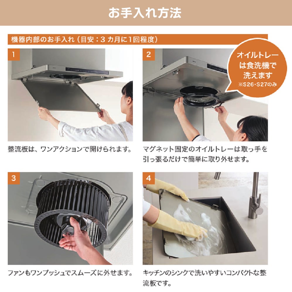 ノーリツ】レンジフードセット《60cm幅》(ビルトインコンロ(ミッケ)＋